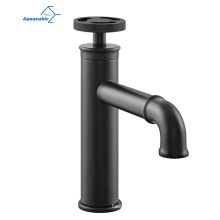 Robinet de bassin de salle de bain de l&#39;industrie noire mate noire mate noire